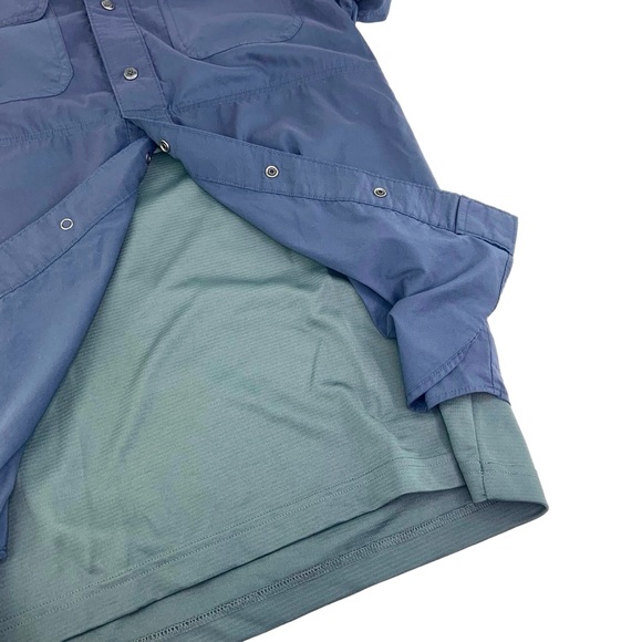 Vertx Blue Guardian Short Sleeve Button Down Shirt Snap Closure - Picture 3 of 4